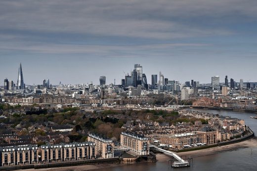 London property marketing social media - River Thames buildings